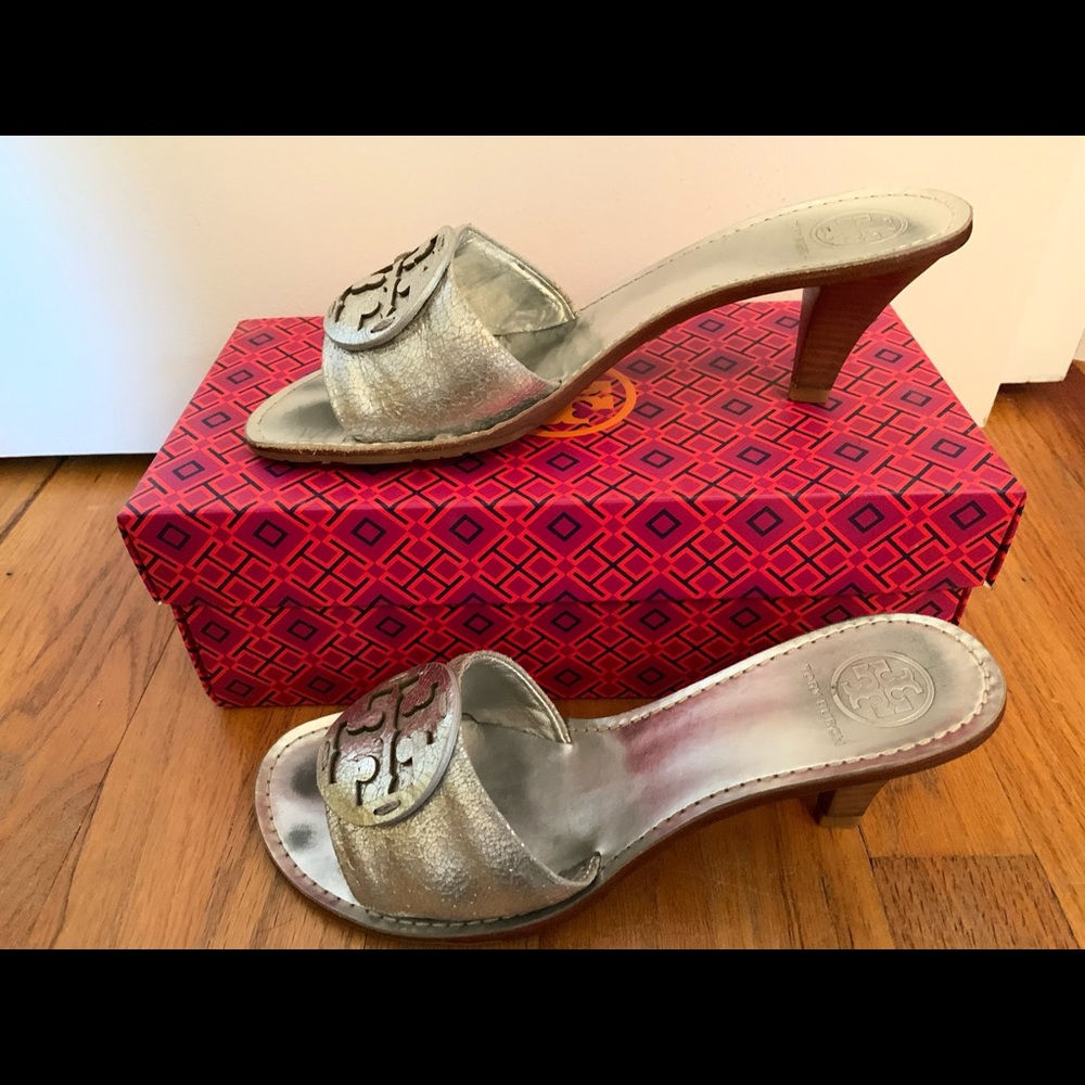 Tory Burch kitten heel sandals